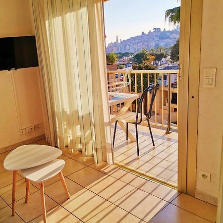 Menton Bord De Mer Studio Calme Avec Balcon, Ascenseur, Climatisation, Ideal Location Quiet Near Sea, Balcony, Elevator, Ac エクステリア 写真
