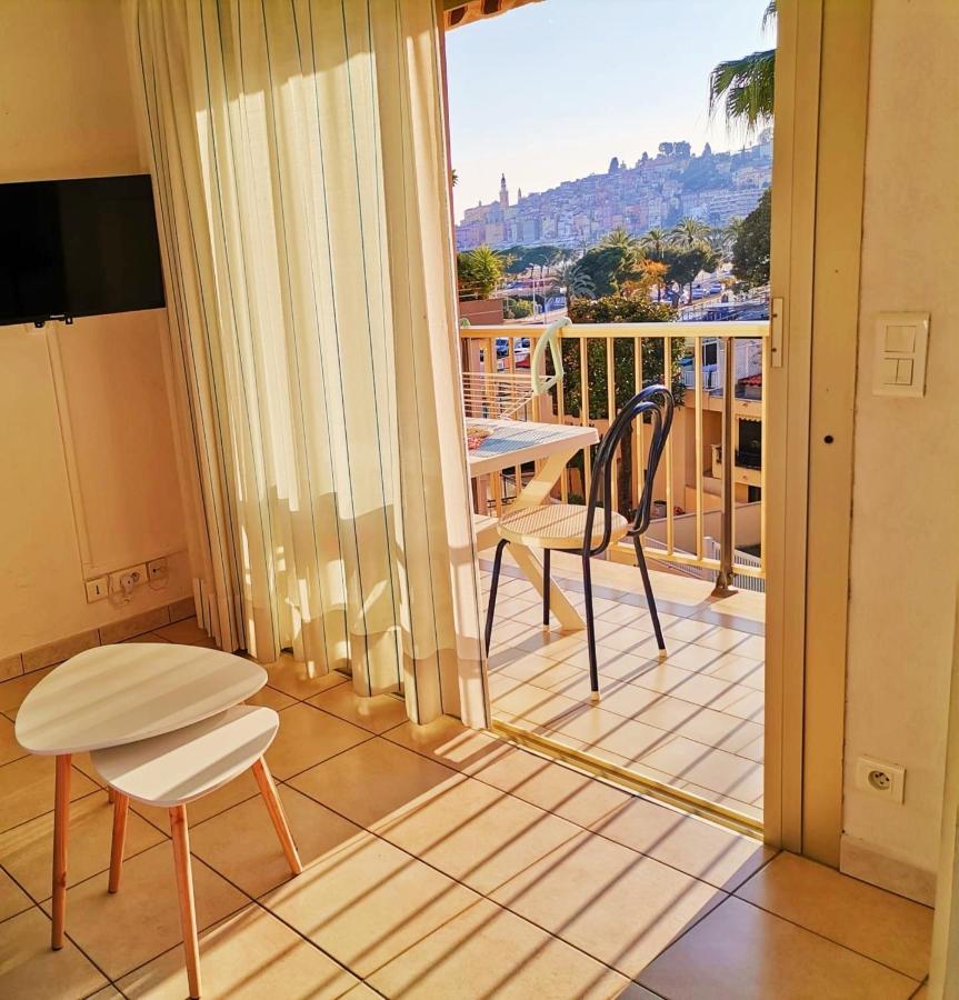Menton Bord De Mer Studio Calme Avec Balcon, Ascenseur, Climatisation, Ideal Location Quiet Near Sea, Balcony, Elevator, Ac エクステリア 写真